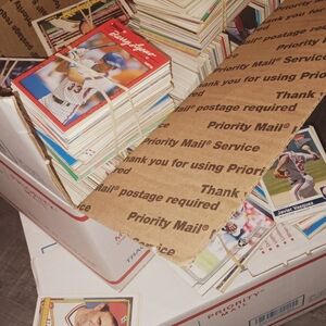 3 boxes off mix baseball and football cards 80 and 22